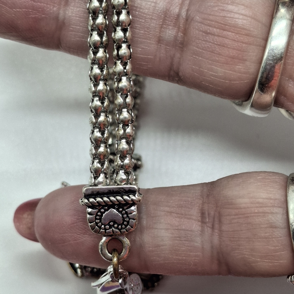 Premier Designs Silver Bracelet with Crown Charm - Picture 7 of 7